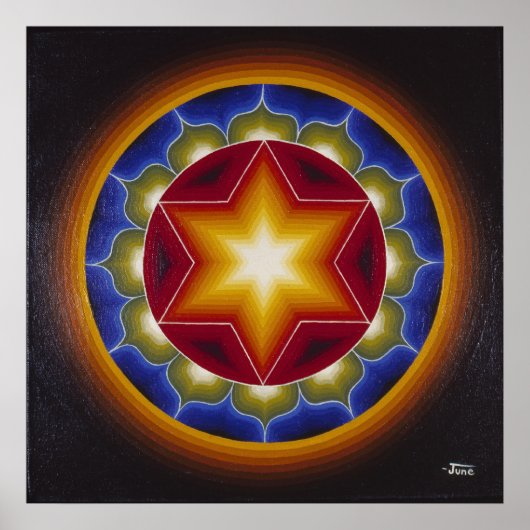 Vroege mandala #2 poster (Voorkant)