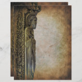 Vroege Middeleeuwse oude stijl perkament (Voorkant / Achterkant)