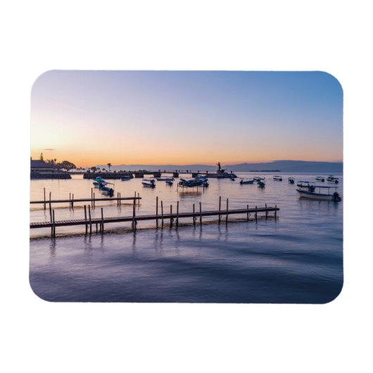 Vroege morgen schilderachtig van het meer in Chapa Magneet (Horizontaal)