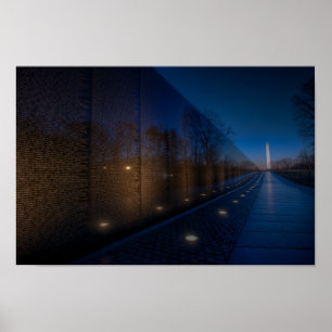 Vroege ochtend bij de herdenking van Vietnam Poster