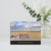 "Vroege ochtend bij het strand" Briefkaarten (Staand voorkant)