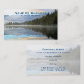 Vroege ochtend reflecteert het landschap visitekaartje (Voorkant / Achterkant)