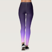 Vroege paarse zonsopgang leggings (Achterkant)