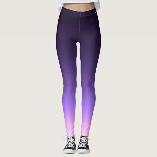 Vroege paarse zonsopgang leggings (Voorkant)