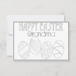 Vroege paaseieren en brieven kleuren kaart