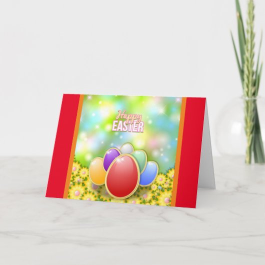 Vroege Paasvakantiebonnen Feestdagen Kaart (Voorkant)
