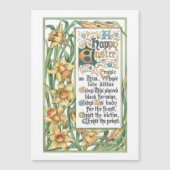   Vroege Pasen tekst met Daffodils (Voorkant)