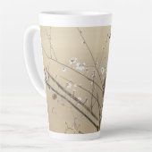 Vroege pruimbloesems van Nishimura Goun,  Owl Latte Mok (Linkerhoek)