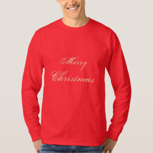 Vroege Rode feestdag met kerst, lange hoes, T-shir T-shirt