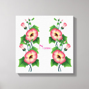 Vroege roze bloemen Thunder_Cove Canvas Afdruk