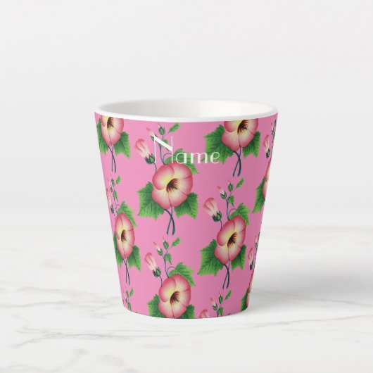 Vroege roze bloemen Thunder_Cove Latte Mok (Voorkant)