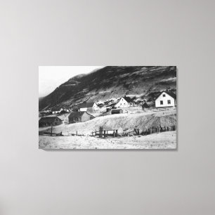 Vroege scène van Kodiak, Alaska-foto Canvas Afdruk