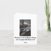 Vroege Sneeuw Feestdagen Kaart (Achterkant)