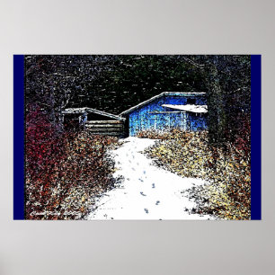Vroege sneeuw poster