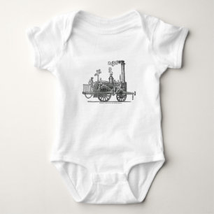 Vroege stoamlocomotief romper