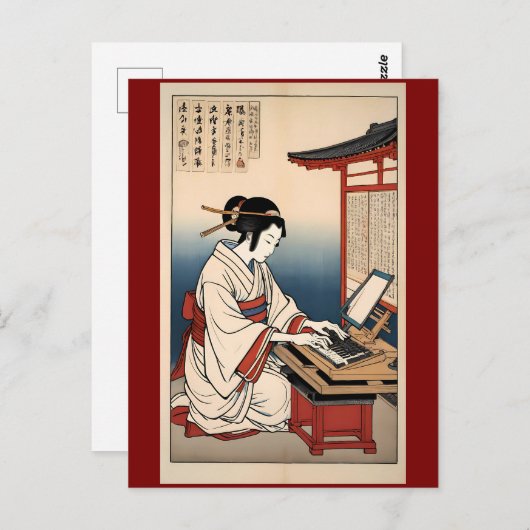 Vroege toetsenbordnummers briefkaart (Voorkant / Achterkant)