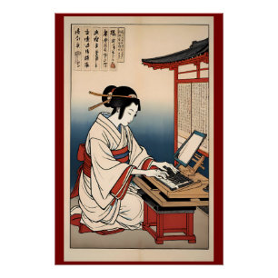 Vroege toetsenbordnummers perfect poster