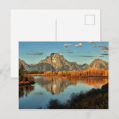 Vroege verlichting in Wyoming aan Oxbow Bend Briefkaart (Voorkant / Achterkant)