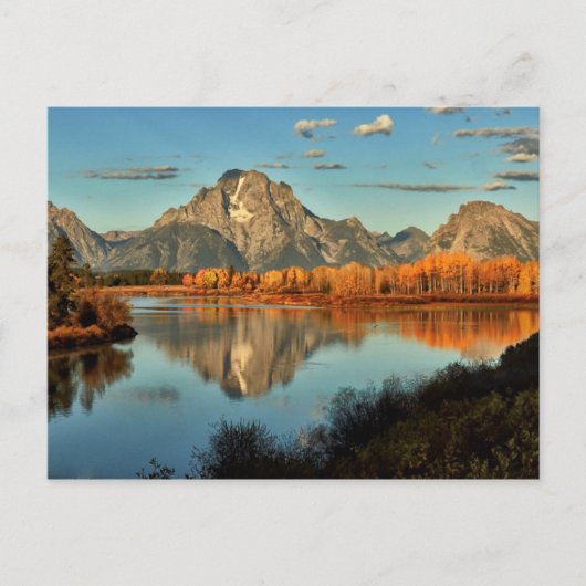Vroege verlichting in Wyoming aan Oxbow Bend Briefkaart (Voorkant)