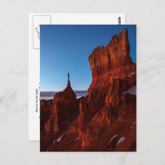 Vroege verlichting van dagen briefkaart (Voorkant / Achterkant)