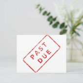 Vroege Vervalstempel in rood Briefkaart (Staand voorkant)