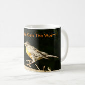 Vroege vogel krijgt de Worm Robin Koffiemok (Voorkant rechts)