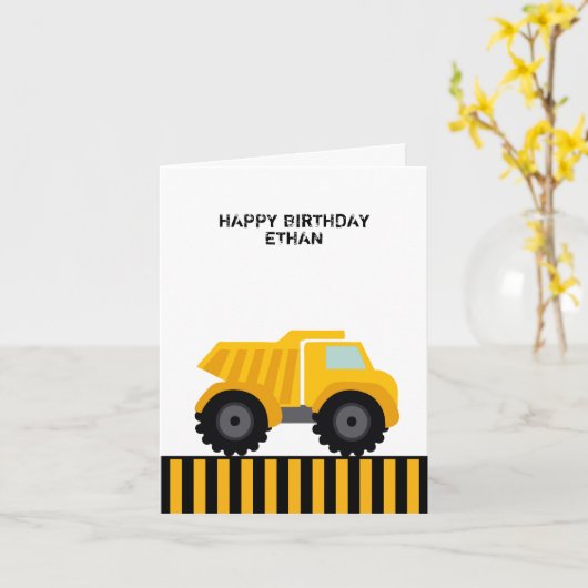 Vroege vrachtwagenbak kaart (Gele Bloem)