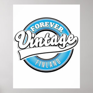 Vroeger Finland logo Poster