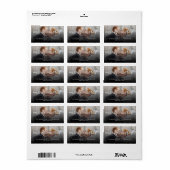 Vroeger getrouwd Mr. en Mrs. Eerste kerstfoto Etiket (Full Sheet)