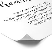 Vroeger in ons hart herdenkingsbord poster (Hoek)