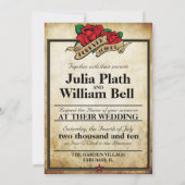 Vroeger lid van het Roos Stadsthema Tattoo Kaart (Achterkant)