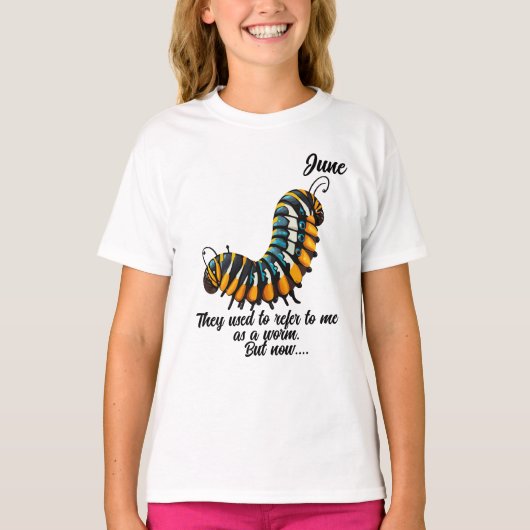 "Vroeger..." Meisje T-Shirt (Voorkant)