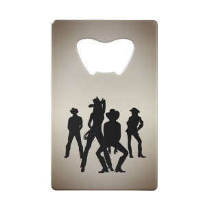 Vroeger was een linedance western kredietkaart flessenopener