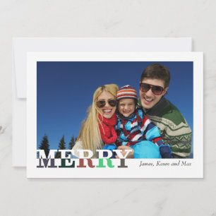 Vroegere en heldere front- en backfeestkaart feestdagenkaart