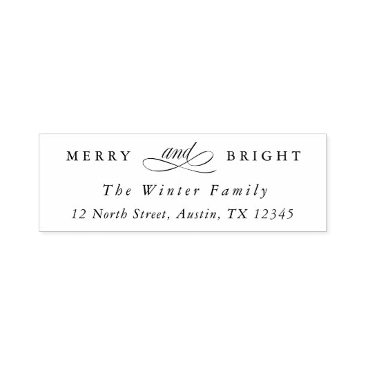 Vroegere en heldere kerstfeestdag zelfinktende stempel (Design)