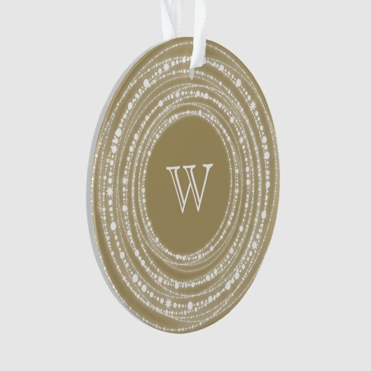 Vroegere en heldere kerstfoto's ornament (voorkant)