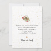 Vroegere en heldere scriptfoto Happy Holiday (Achterkant)