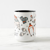 Vroegere en onrustige winter Mok met kerstmis (Midden)