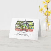 Vroegere huisherdenkingsdag kaart (Gele Bloem)