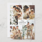 Vroegere kerst 4 Foto Collage Holiday-kaarten Feestdagenkaart (Voorkant)