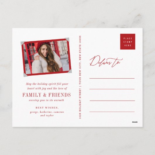 Vroegere kerstbomen Snowflakes Winter Wonderland Feestdagenkaart (Achterkant)