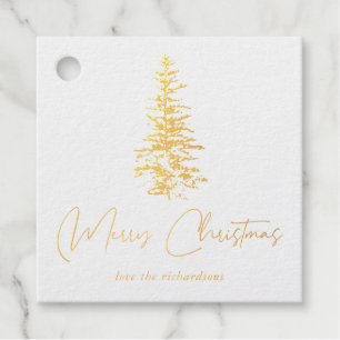 Vroegere kerstboom bedankjes labels