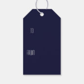 Vroegere kerstboom cadeaulabel (Achterkant)