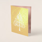 Vroegere kerstboom folie kaarten (Voorkant)