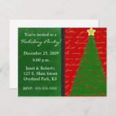 Vroegere kerstboom kaart (Voorkant / Achterkant)