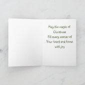 Vroegere kerstboom kaart (Binnen)