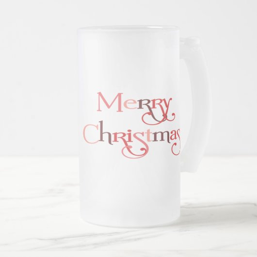 Vroegere kerstboom matglas bierpul (Voorkant rechts)