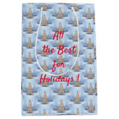 Vroegere kerstboom medium cadeauzakje (Voorkant)