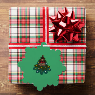 Vroegere kerstboom ornament kaart