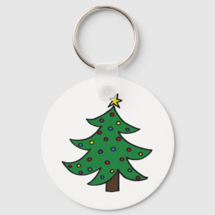 Vroegere kerstboom sleutelhanger